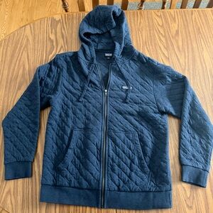 Patagonia Organic Cotton Quilted Jacket - Dark Blue